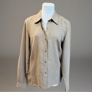 THE NORTH FACE khaki Button Down Shirt Large